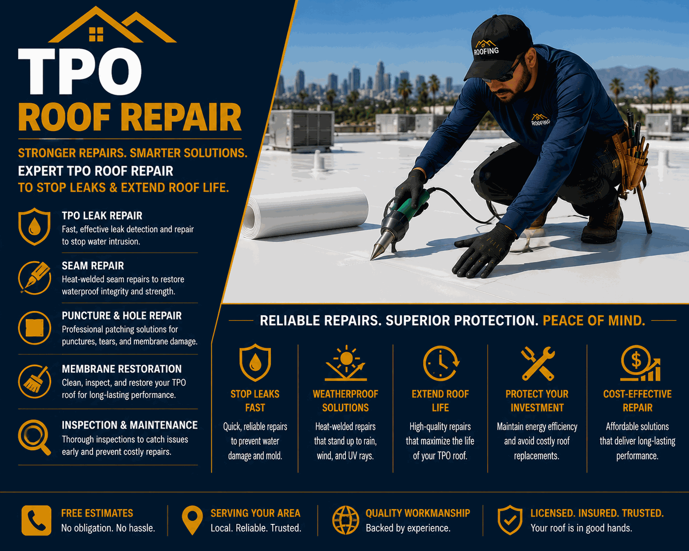 TPO Roof Repair North Hollywood