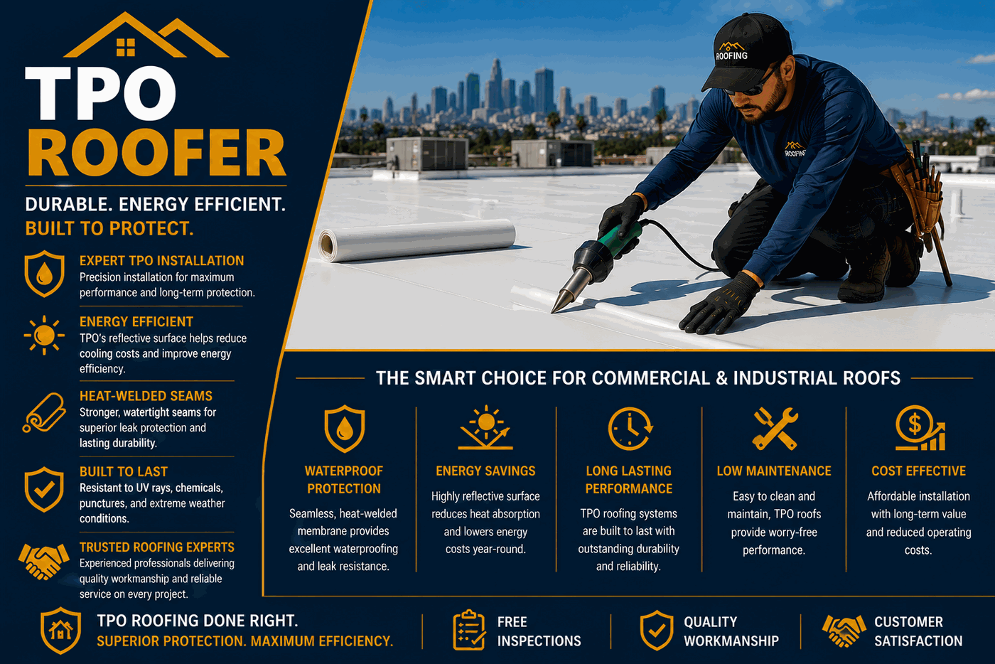 Whittier TPO Roofer